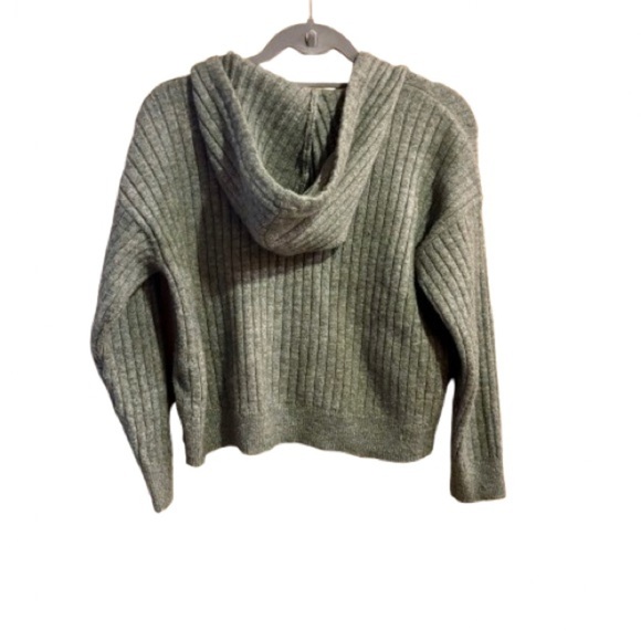Lucky Brand Sage Green Knit Hooded Sweater - Picture 3 of 5